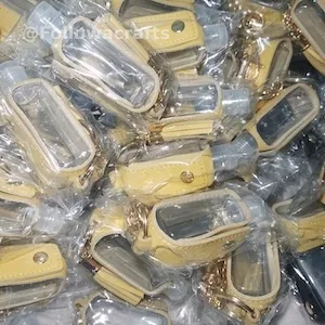 Leather Sanitizer Keychain